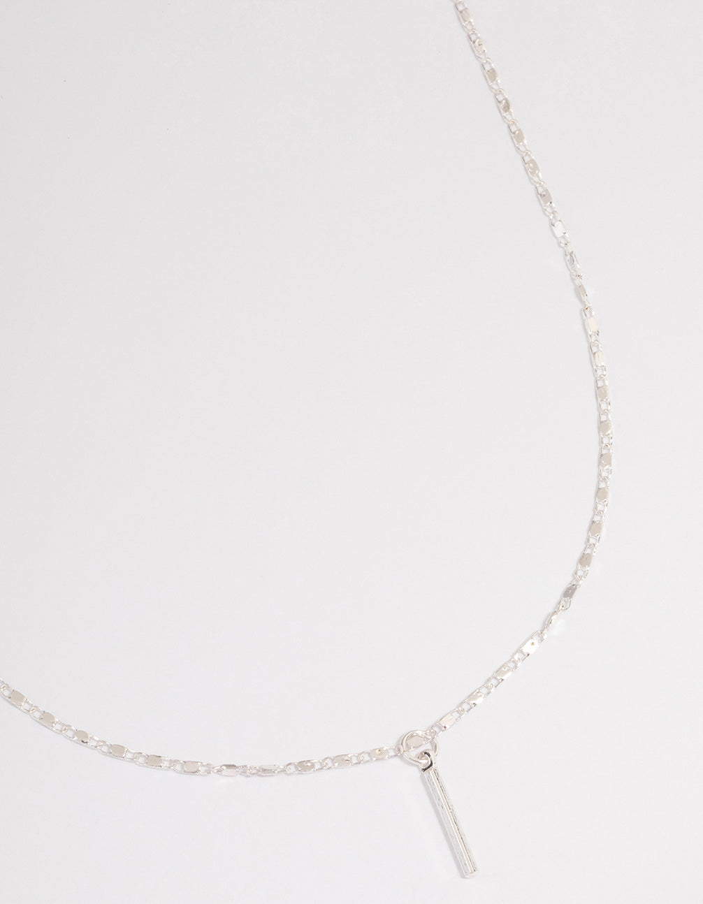 Flat Chain Stick Necklace
