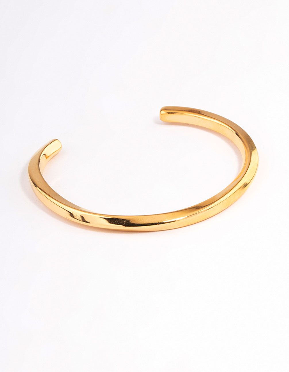Stainless Steel Subtle Twist Cuff Bracelet