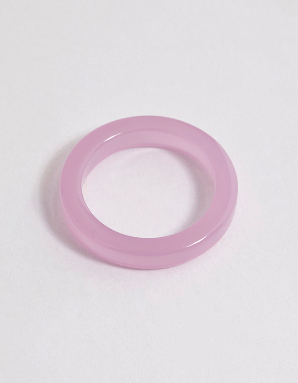 Pink Acrylic Solid Ring