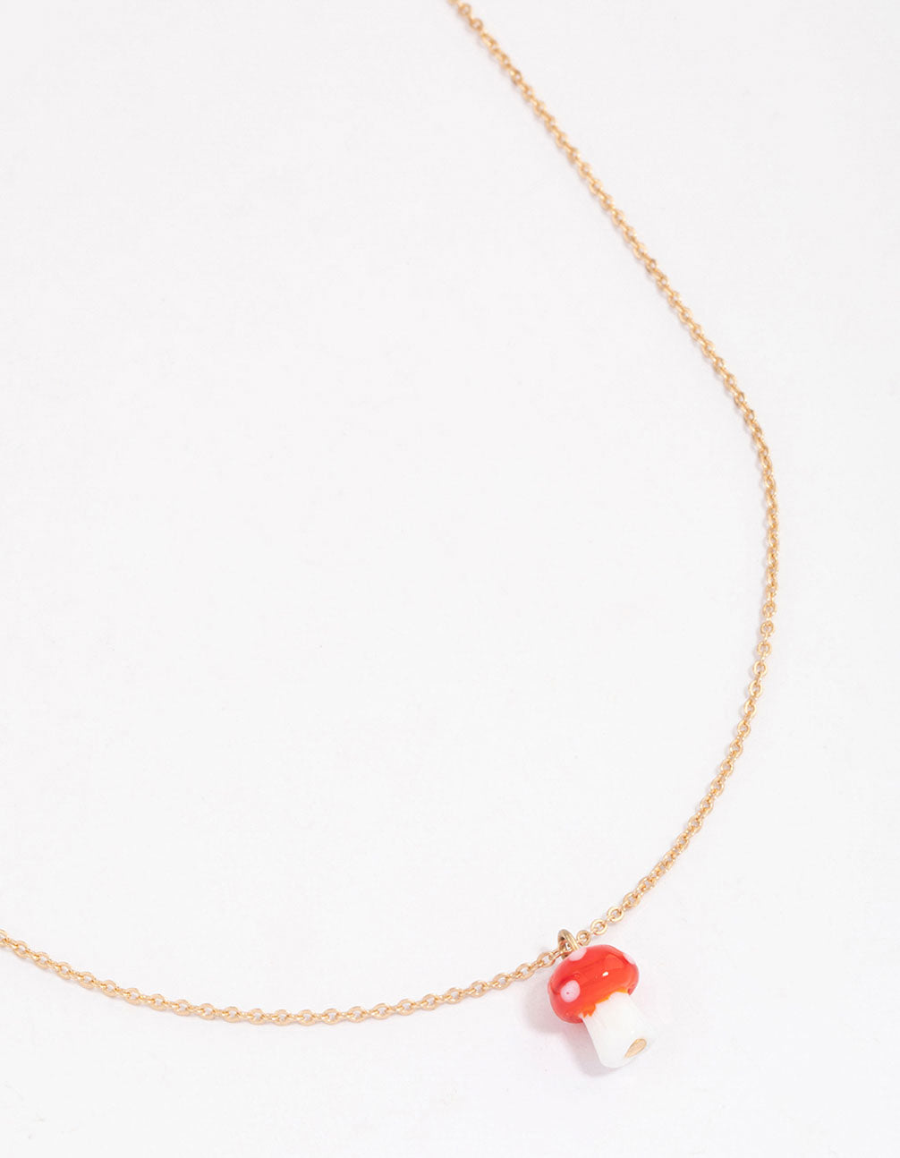 Mini Mushroom Pendant Necklace