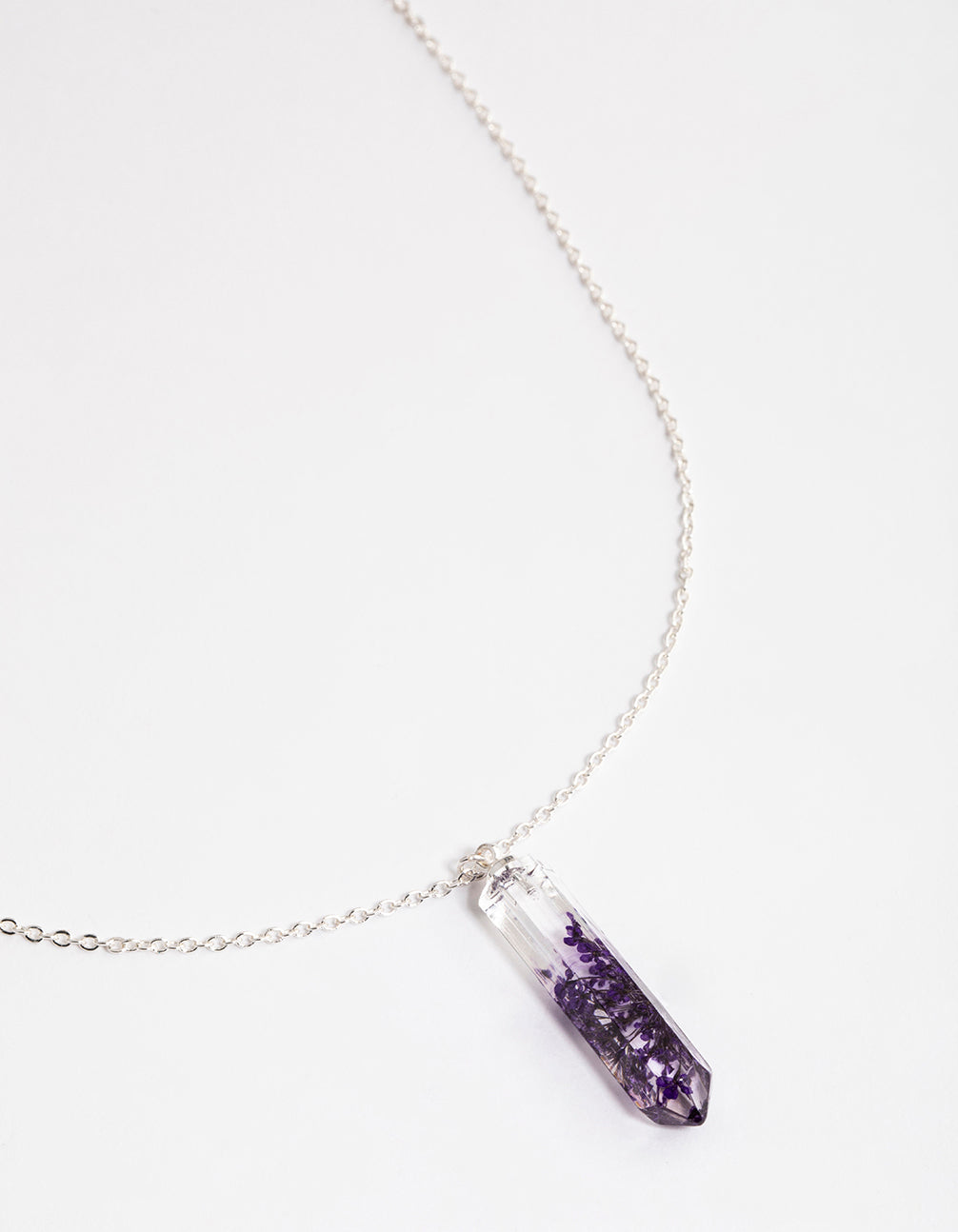 Flower Shard Pendant Necklace