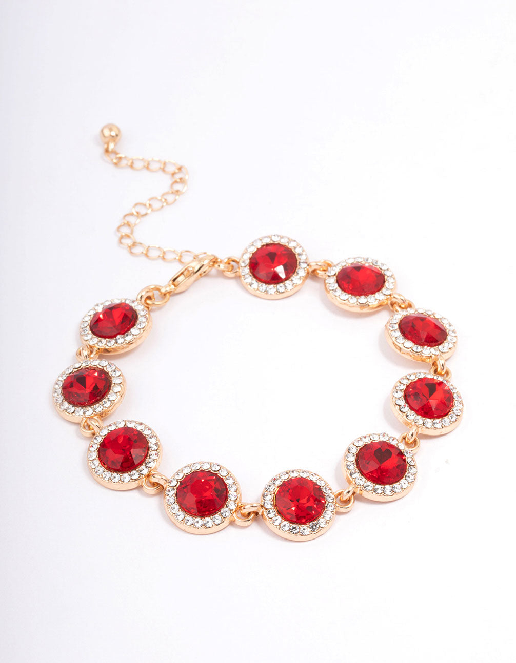 Red Round Adjustable Bracelet
