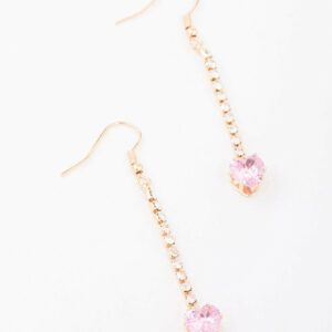 Pink Heart Earrings