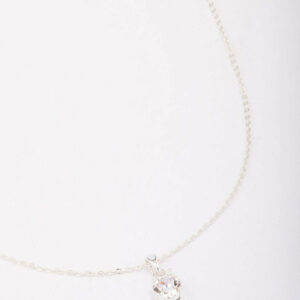 Crystal Solitaire Pendant Necklace
