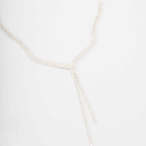 Fine Ribbon  Lariat Necklace