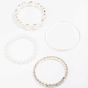 Pearl Stretch Bracelet 5-Pack