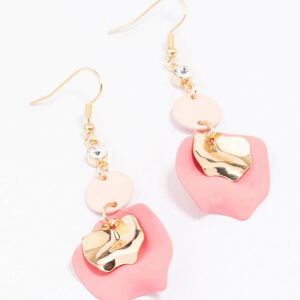 & Blush Petal Earrings