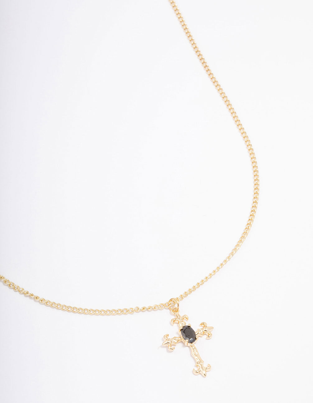 Ornate Cross Pendant Necklace