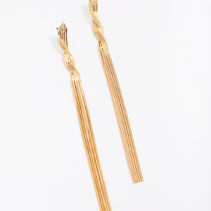 Twisted Cupchain Drop Earrings