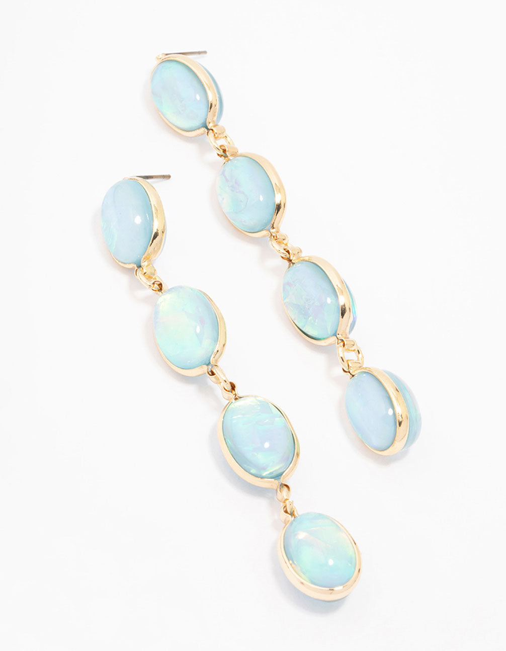 Graduating Blue Stone Earrings