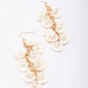 Flowing Shell Drip Earrings