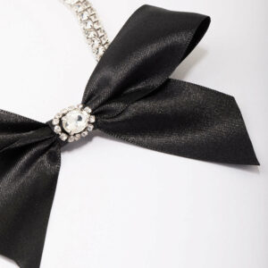 Fabric Bow Choker Necklace